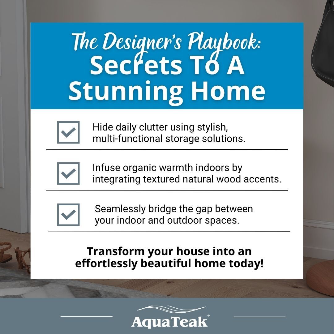 The Designer&rsquo;s Playbook: Secrets to a Stunning Home infographic.
