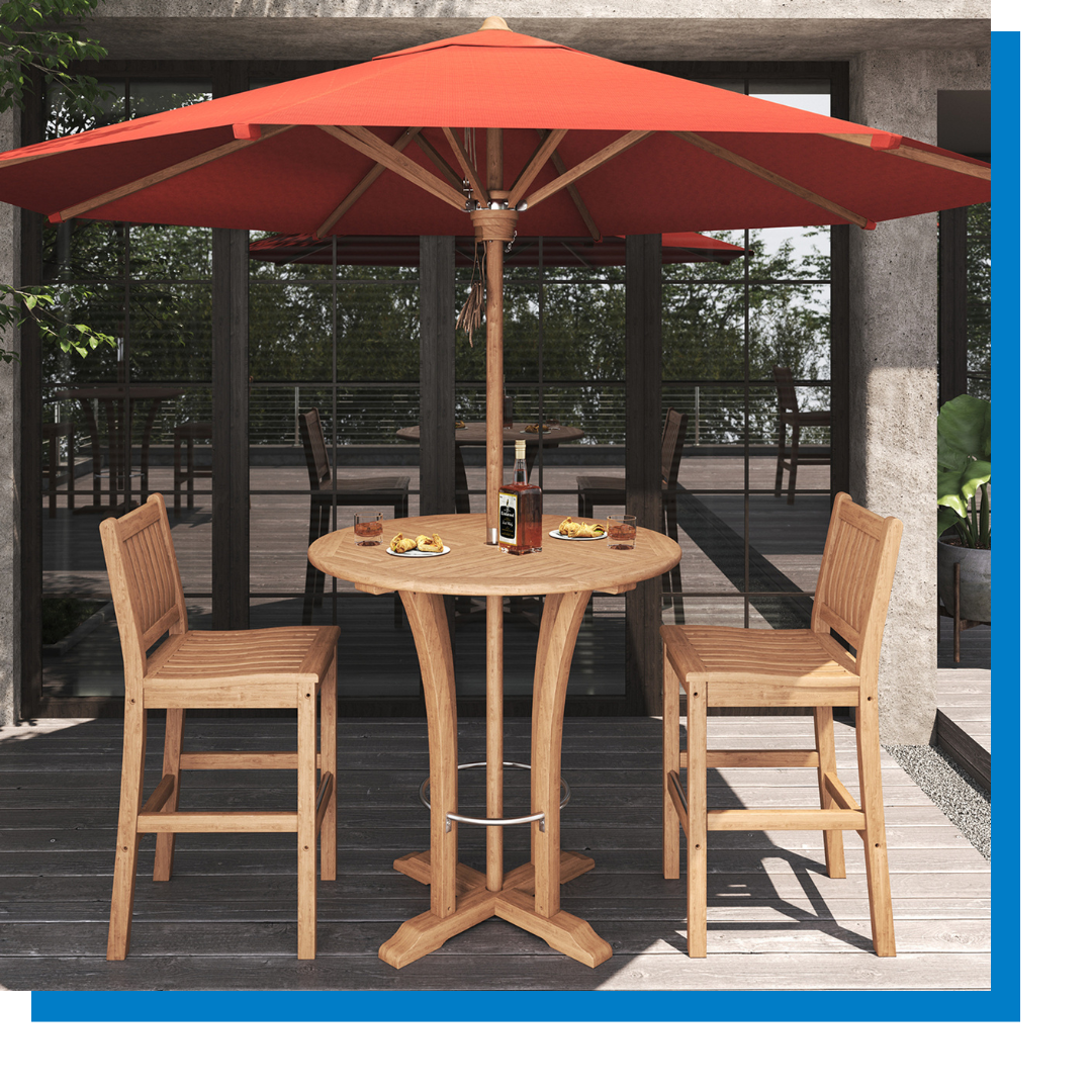 Summer outdoor umbrella.