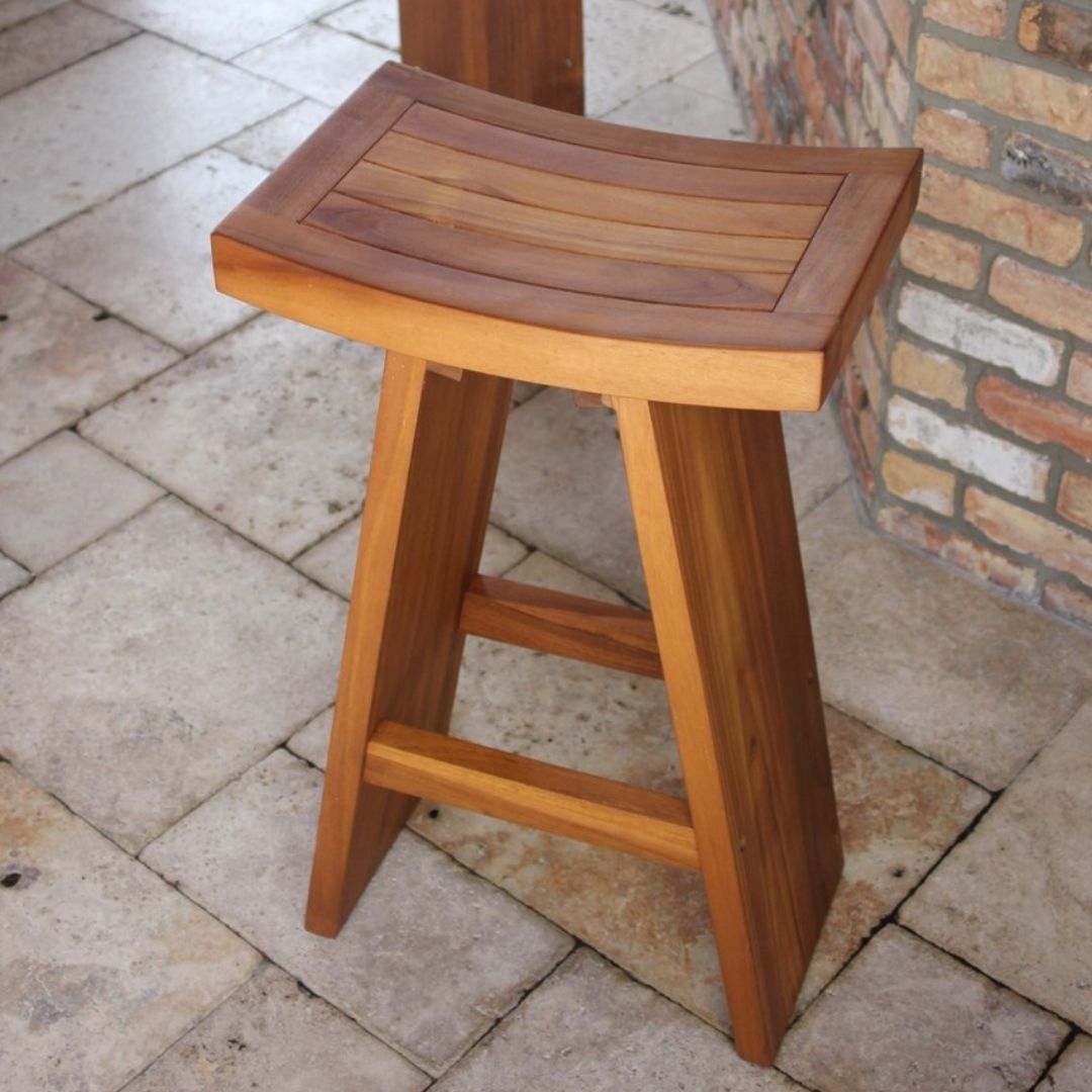 Teak wood stool