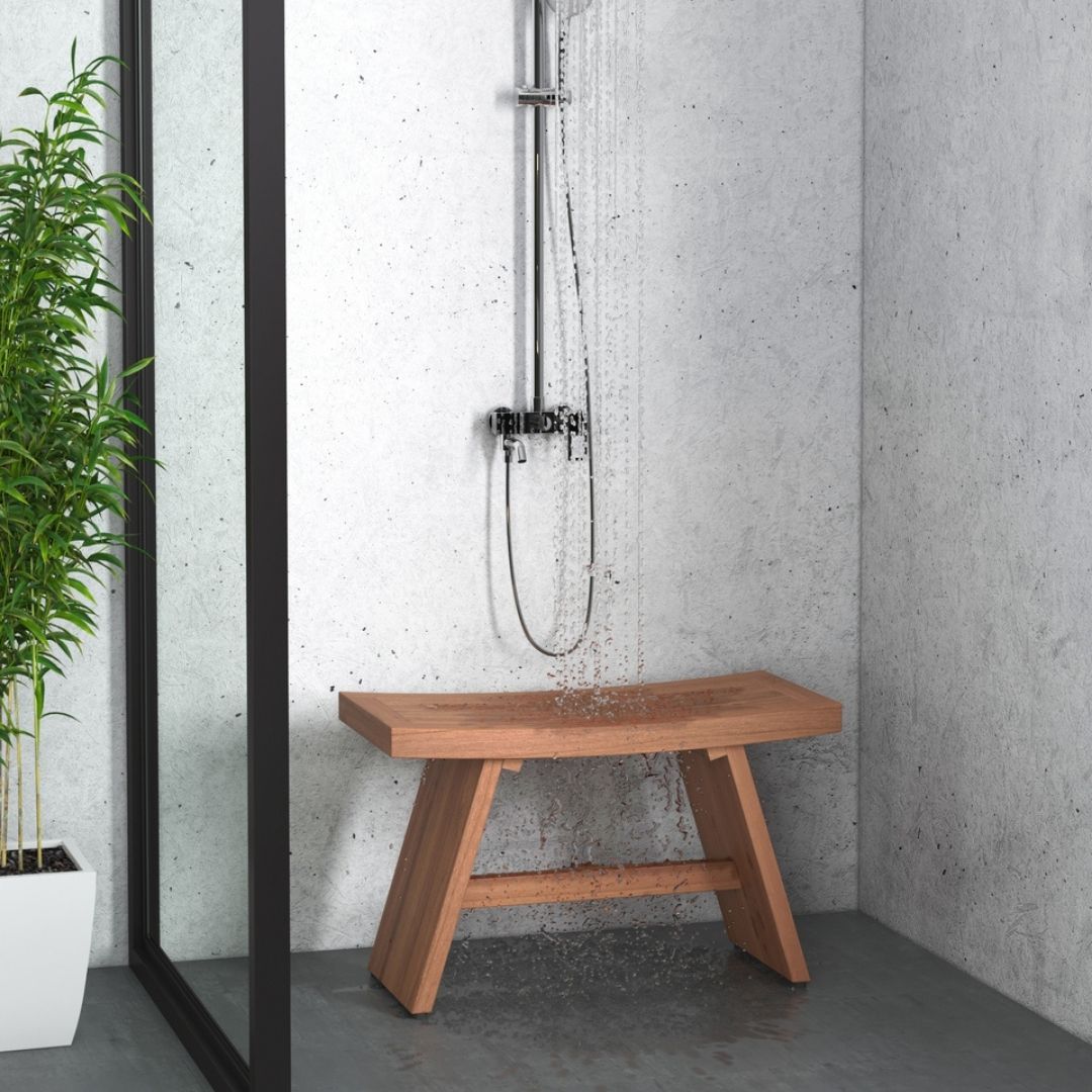 Shower bench online granite